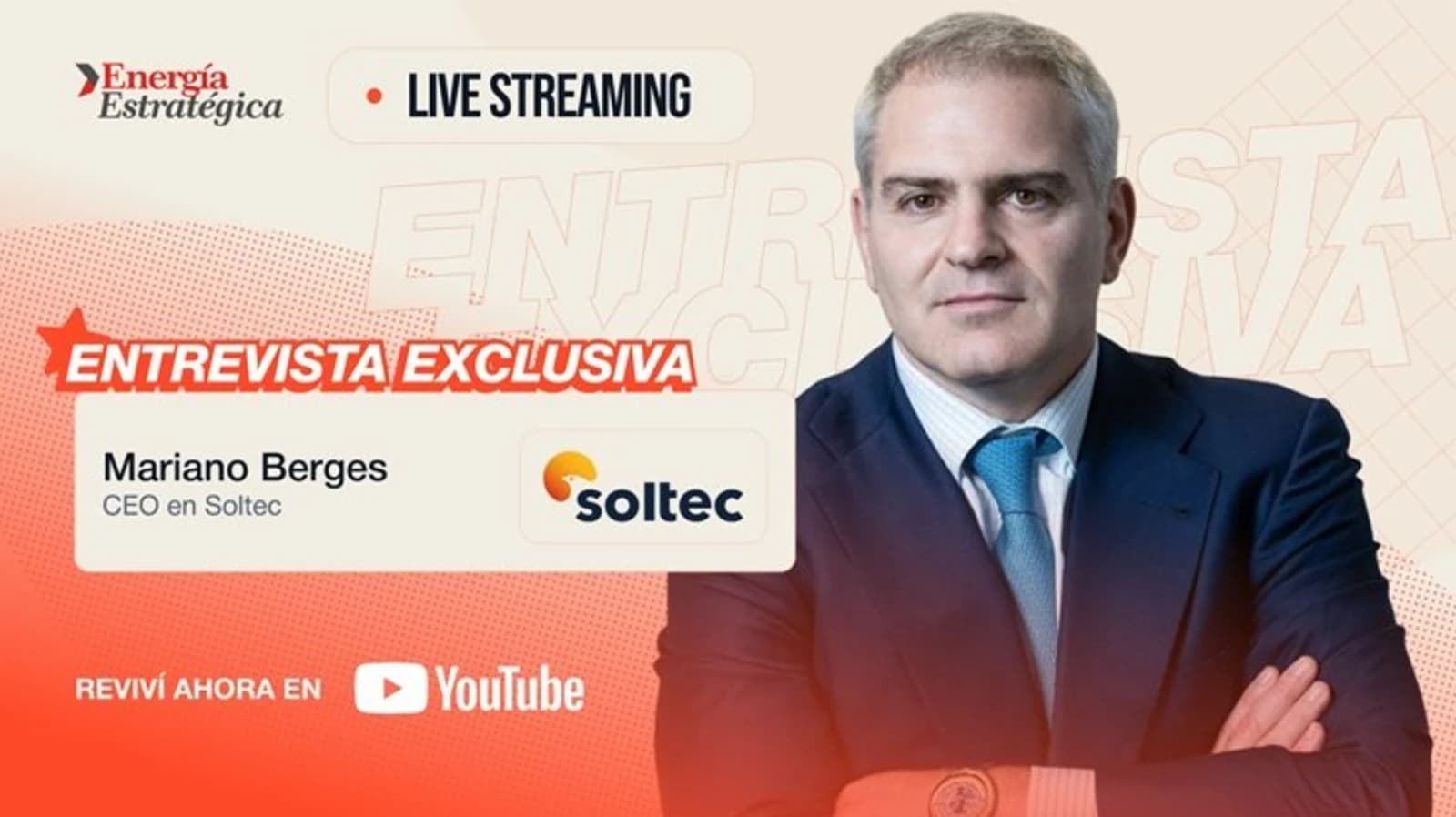 Entrevista. Mariano Berges e o Srenacer da Soltec: Com as energias renováveis foi amor à primeira vista.