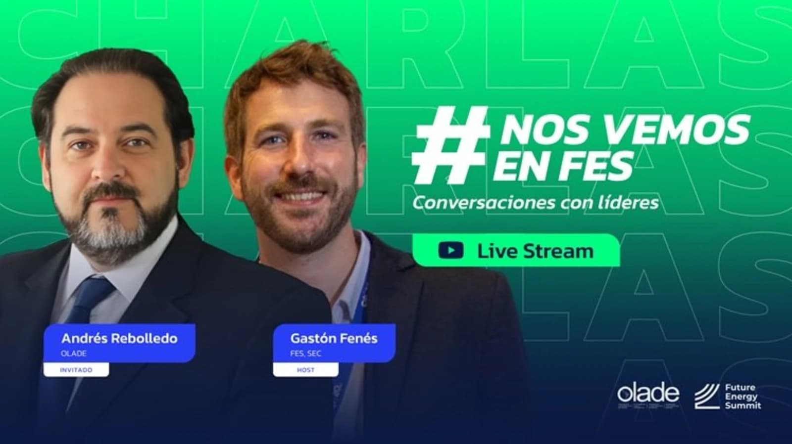 Andrés Rebolledo inaugura a transmissão ao vivo #NosVemosenFES, o novo espaço de diálogo do Future Energy Summit.