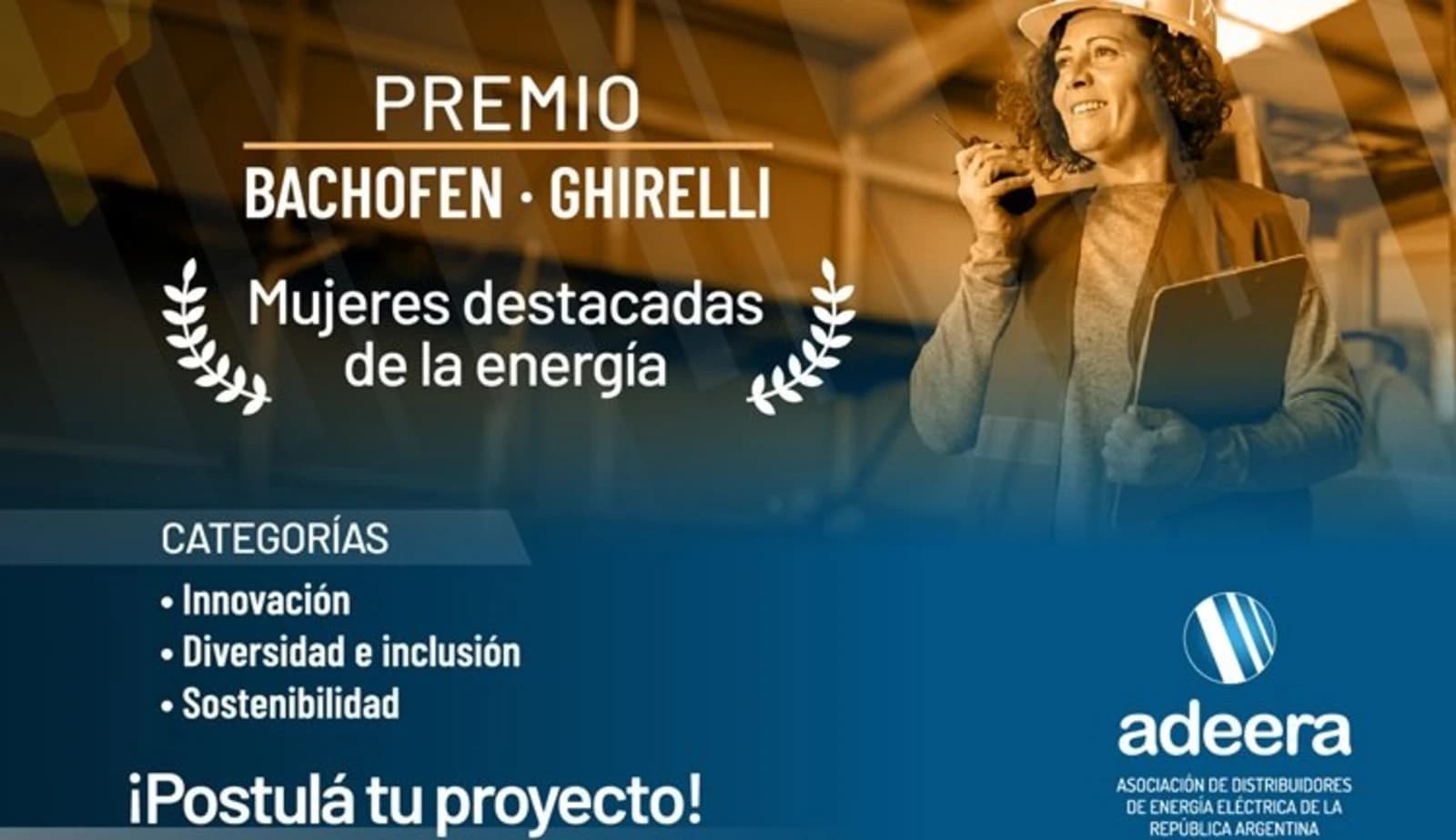 Adeera recognizes the contribution of women in the electricity sector with the Bachofen-Ghirelli Award for Outstanding Women in Energy