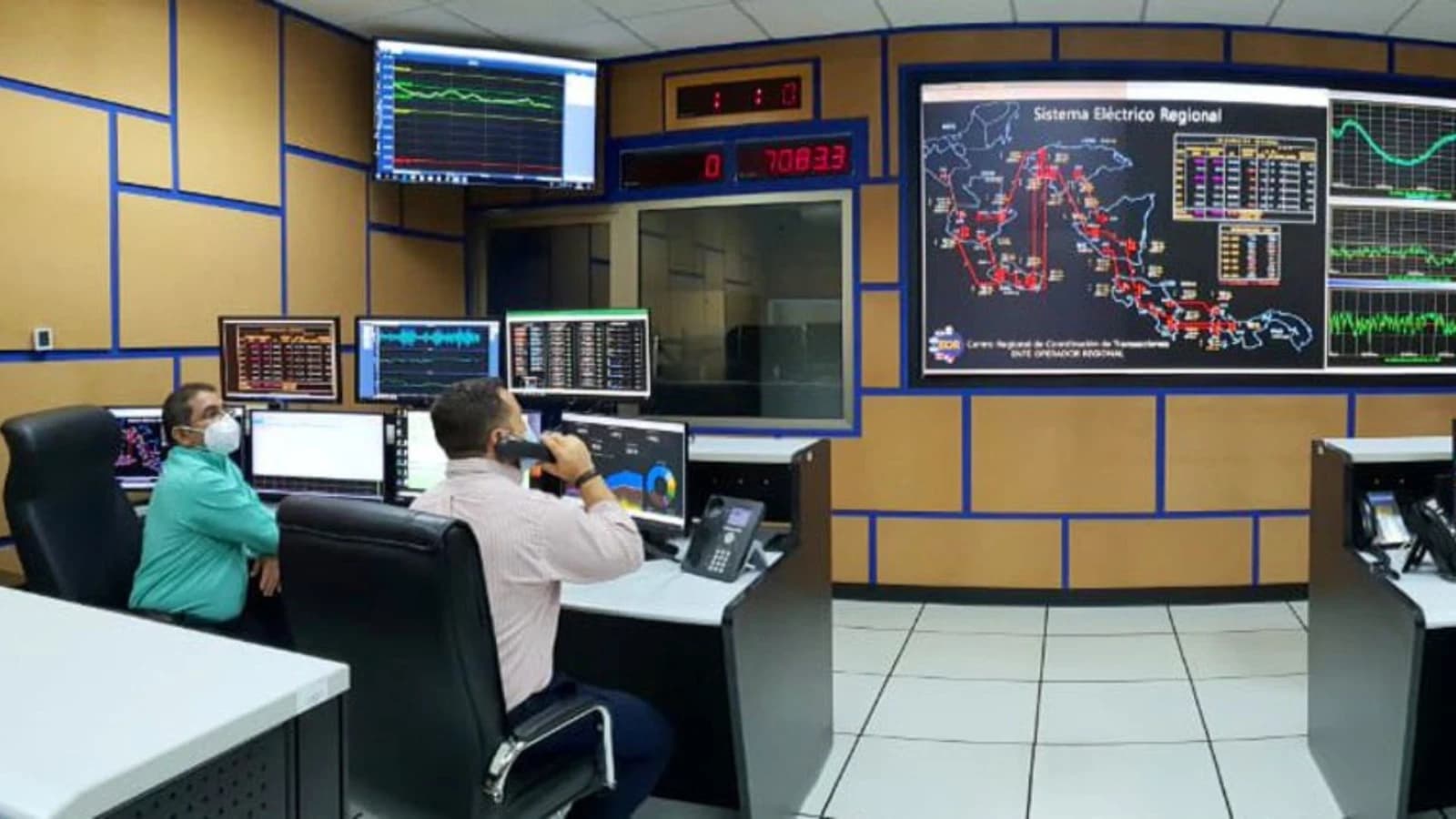 A new event in the regional power system triggered alarms for the operator.