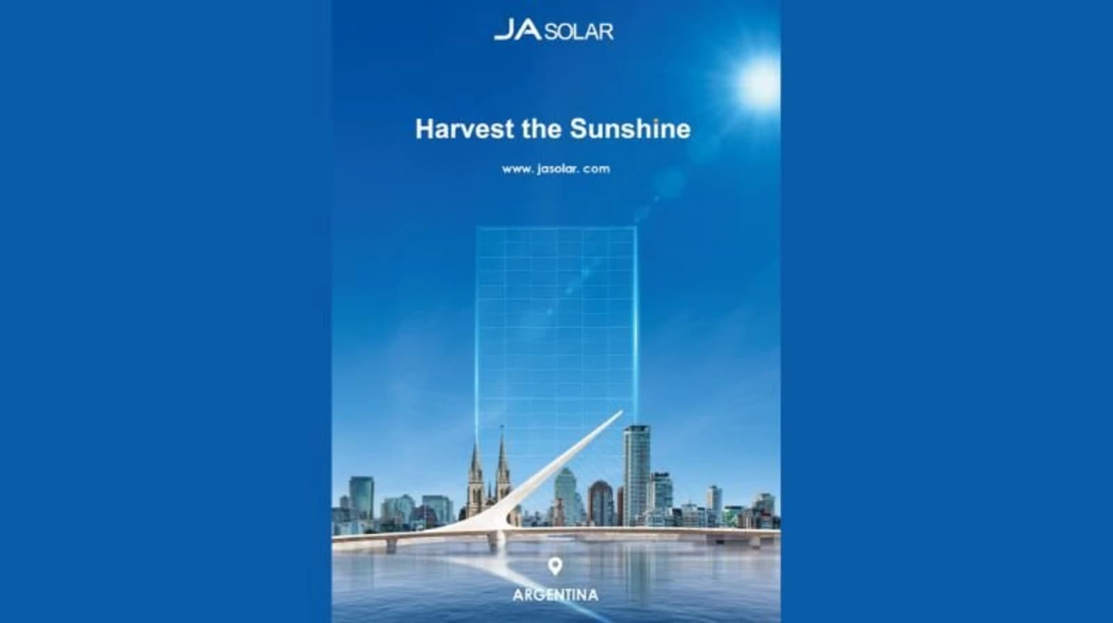 A JA Solar chega à Argentina para consolidar ainda mais sua presença na América Latina.