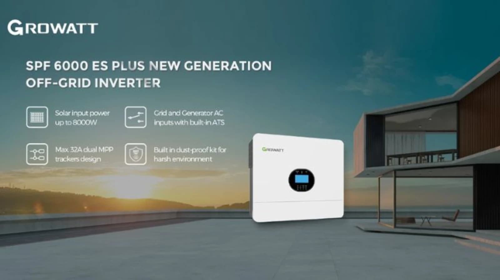 Growatt presents a new photovoltaic inverter for off-grid applications