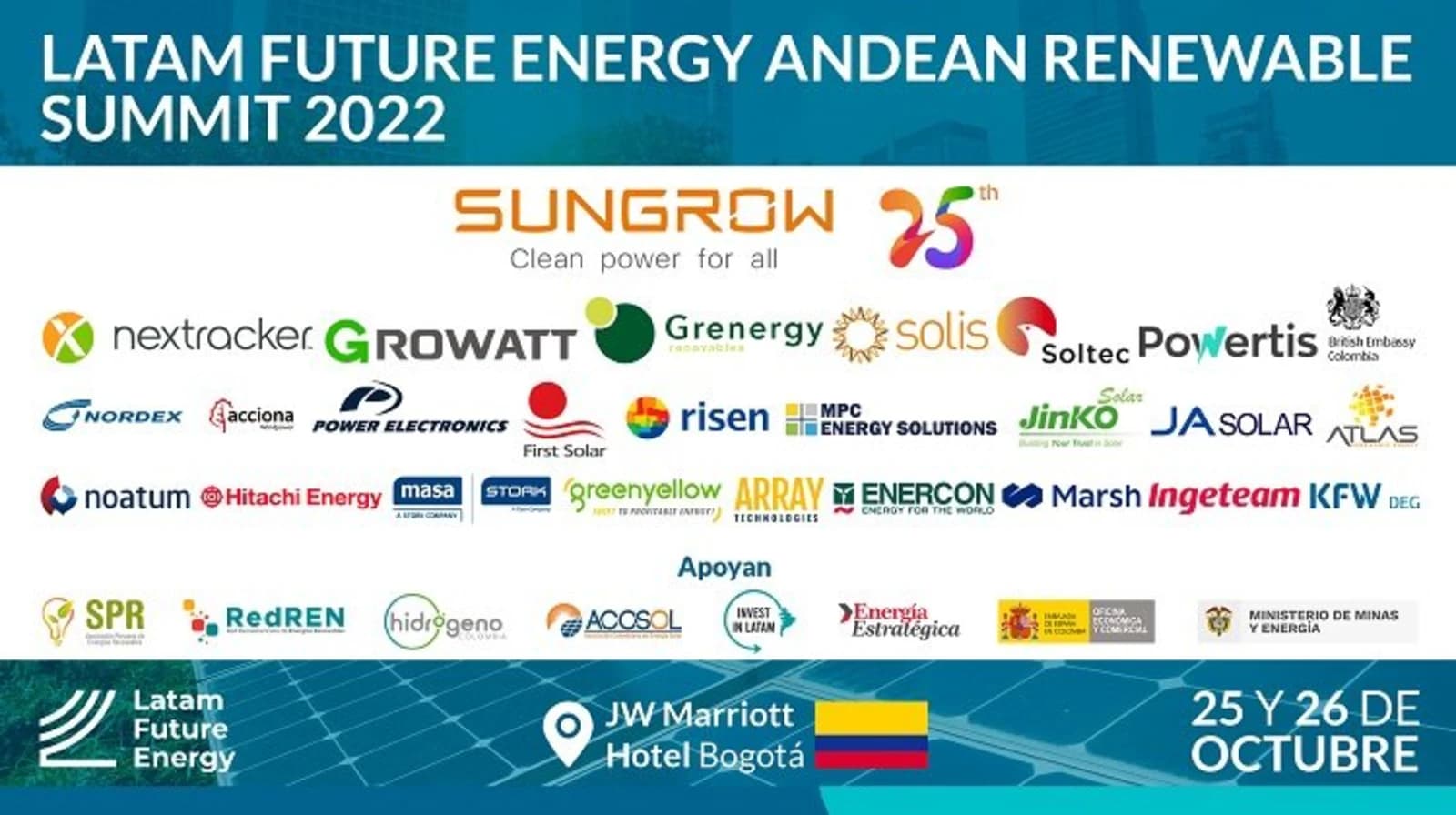 More investments: Large turnout of companies for the Latam Future Energy event in Colombia
