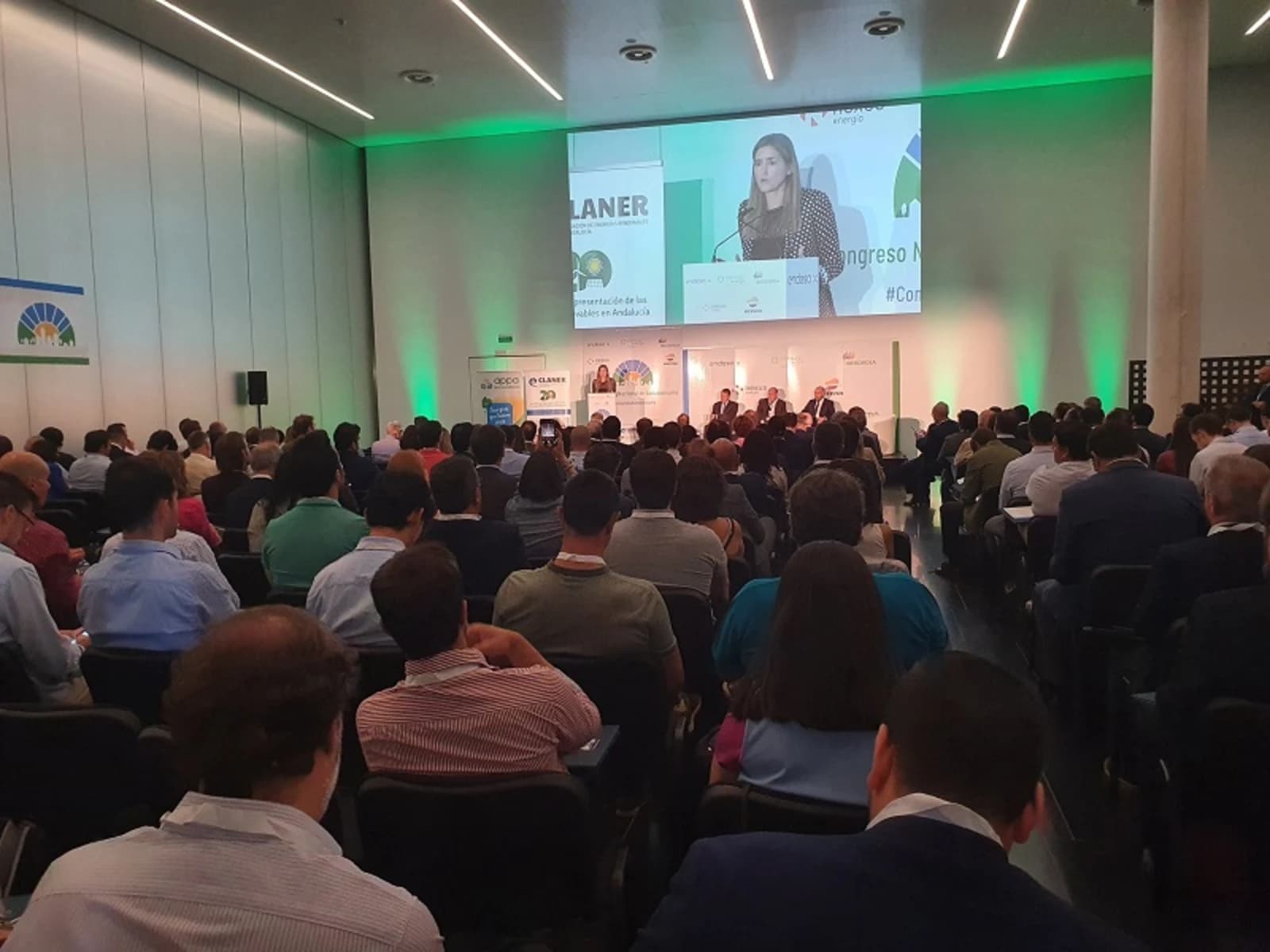 Business leaders celebrate the announcement of €500 million for self-consumption in Spain
