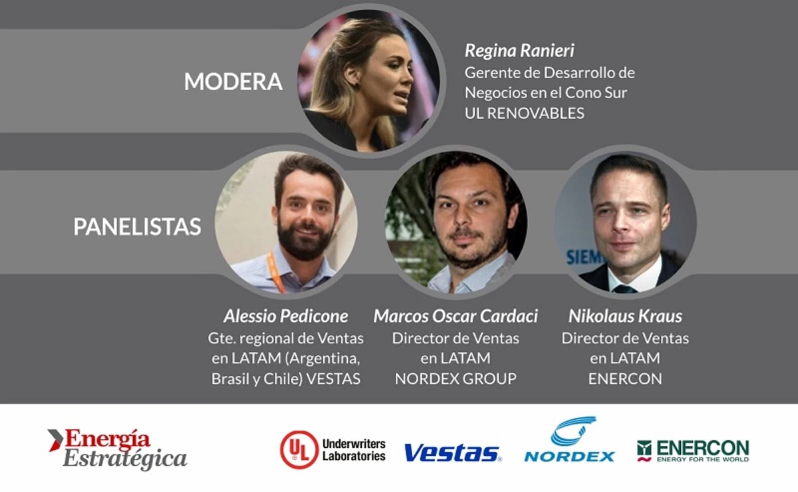 Hoy! Vestas, Nordex, Enercon y UL debatirán en la "Cumbre Eólica Latam 2020"