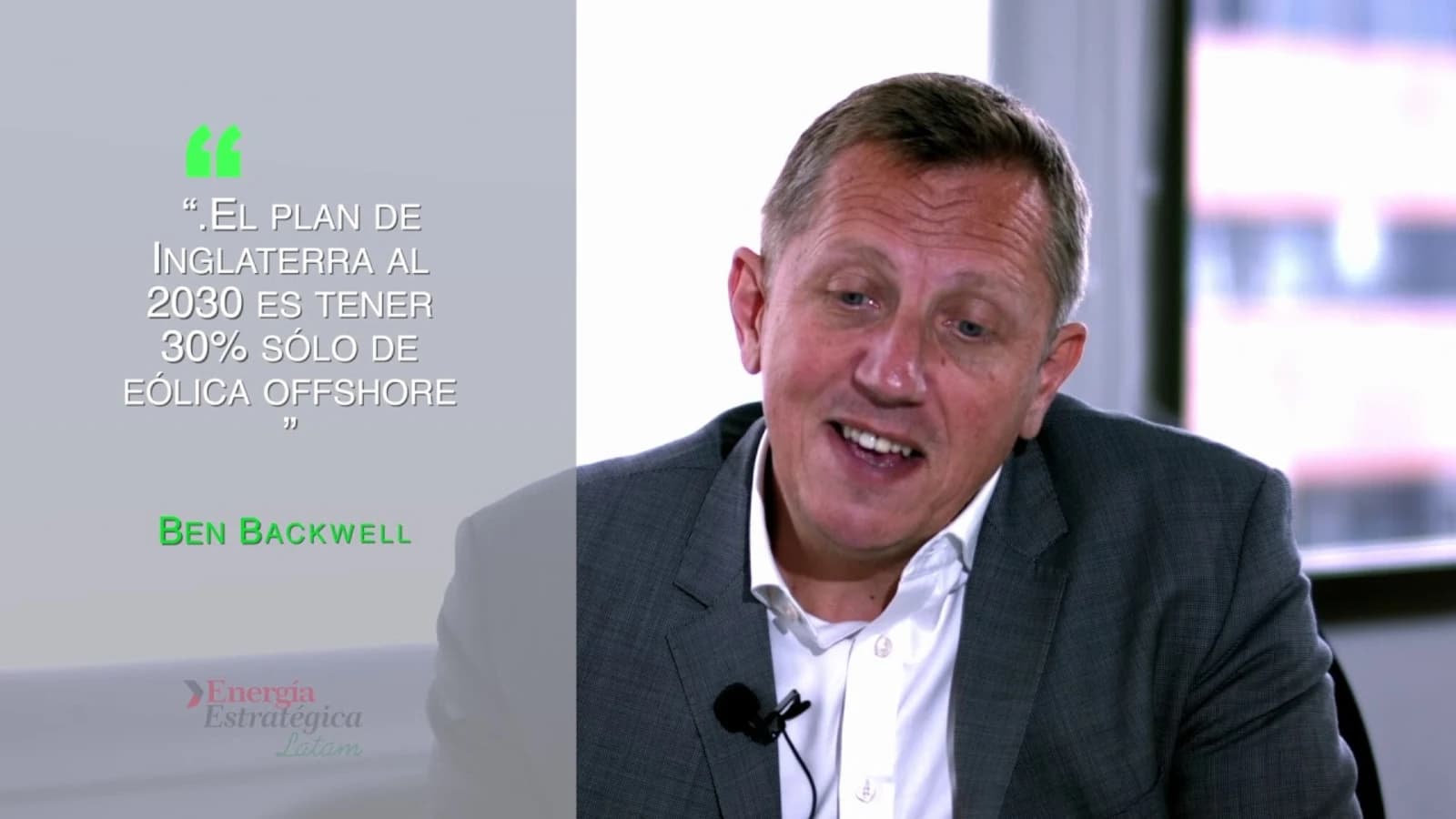 Ben Backwell, da GWEC: Precisamos de novos e grandes leilões de energia eólica para manter o fluxo de projetos em andamento.