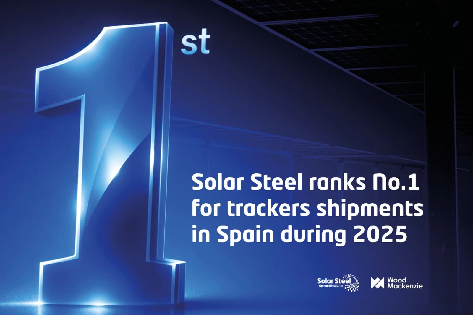 Gonvarri Solar Steel maintains its leadership in trackers and holds 22% of the Spanish market