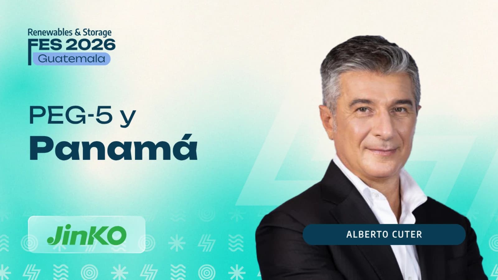 Alberto Cuter, vicepresidente ejecutivo de Jinko Solar, en FES Guatemala.