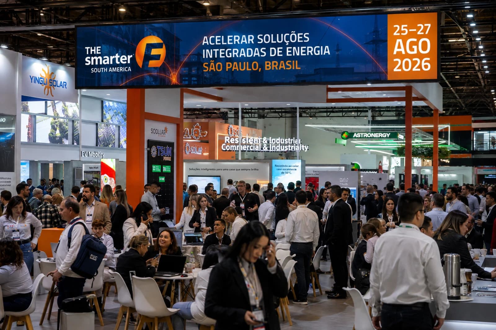 The smarter E South America se desarrollará del 25 al 27 de agosto en Expo Center Norte, São Paulo.